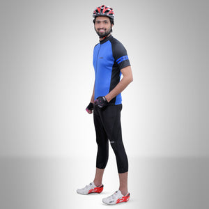 Delight Cycling Kit - 3Q & Jersey Black/Blue