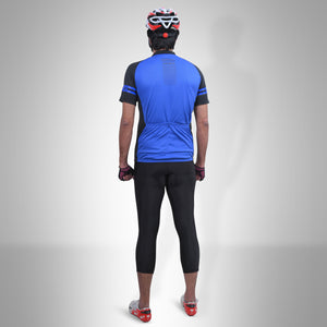Delight Cycling Kit - 3Q & Jersey Black/Blue 