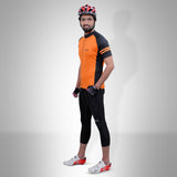 Delight Cycling Kit - 3Q & Jersey Black/Orange
