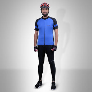 Delight Cycling Kit - Tight & Jersey Black/Blue
