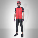 Delight Cycling Kit - Tight & Jersey Black/Red