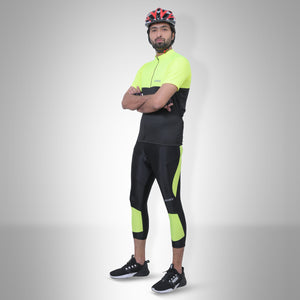 Demure Cycling Kit - 3Q & Jersey Black/FL