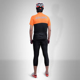 Demure Cycling Kit - 3Q & Jersey Black/Orange