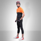 Demure Cycling Kit - 3Q & Jersey Black/Orange