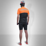 Demure Cycling Kit - Shorts & Jersey Black/Orange