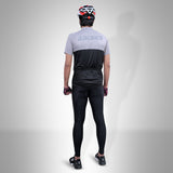 Demure Cycling Kit - Tight & Jersey Black/Grey