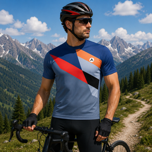 Men Cycling Half Sleeves Tee STY-08